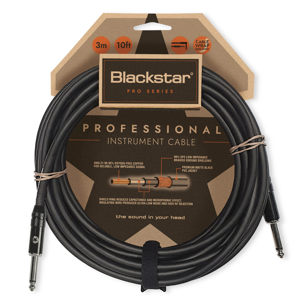 Blackstar's Professional Cable - 10ft straight-angle