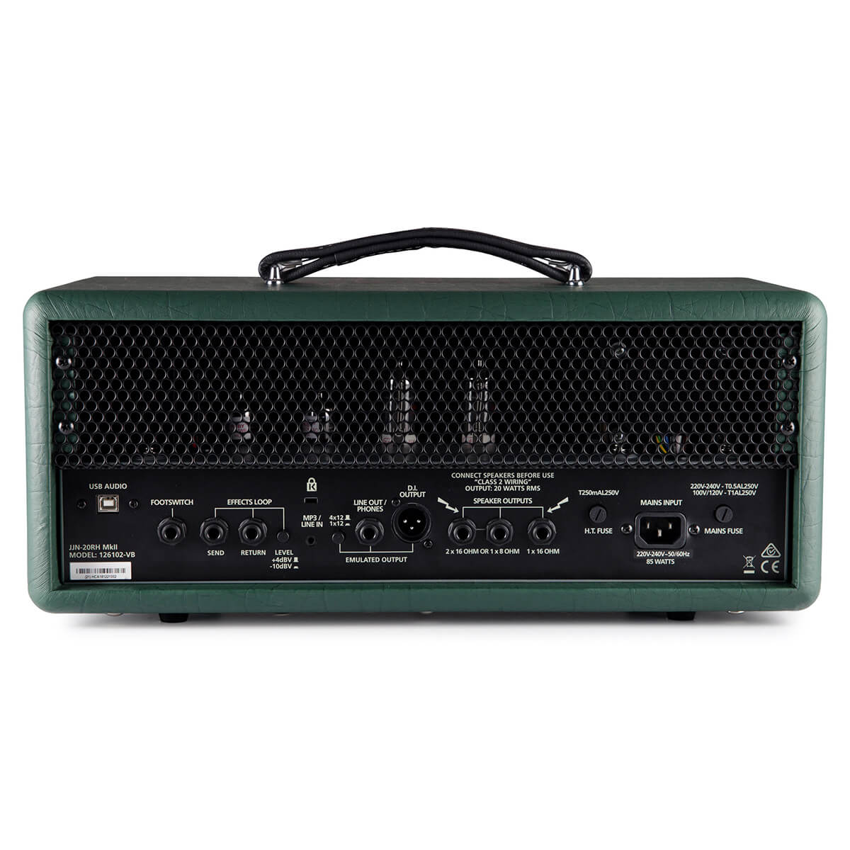 Blackstar JJN 20RH MkII signature valve amp head rear