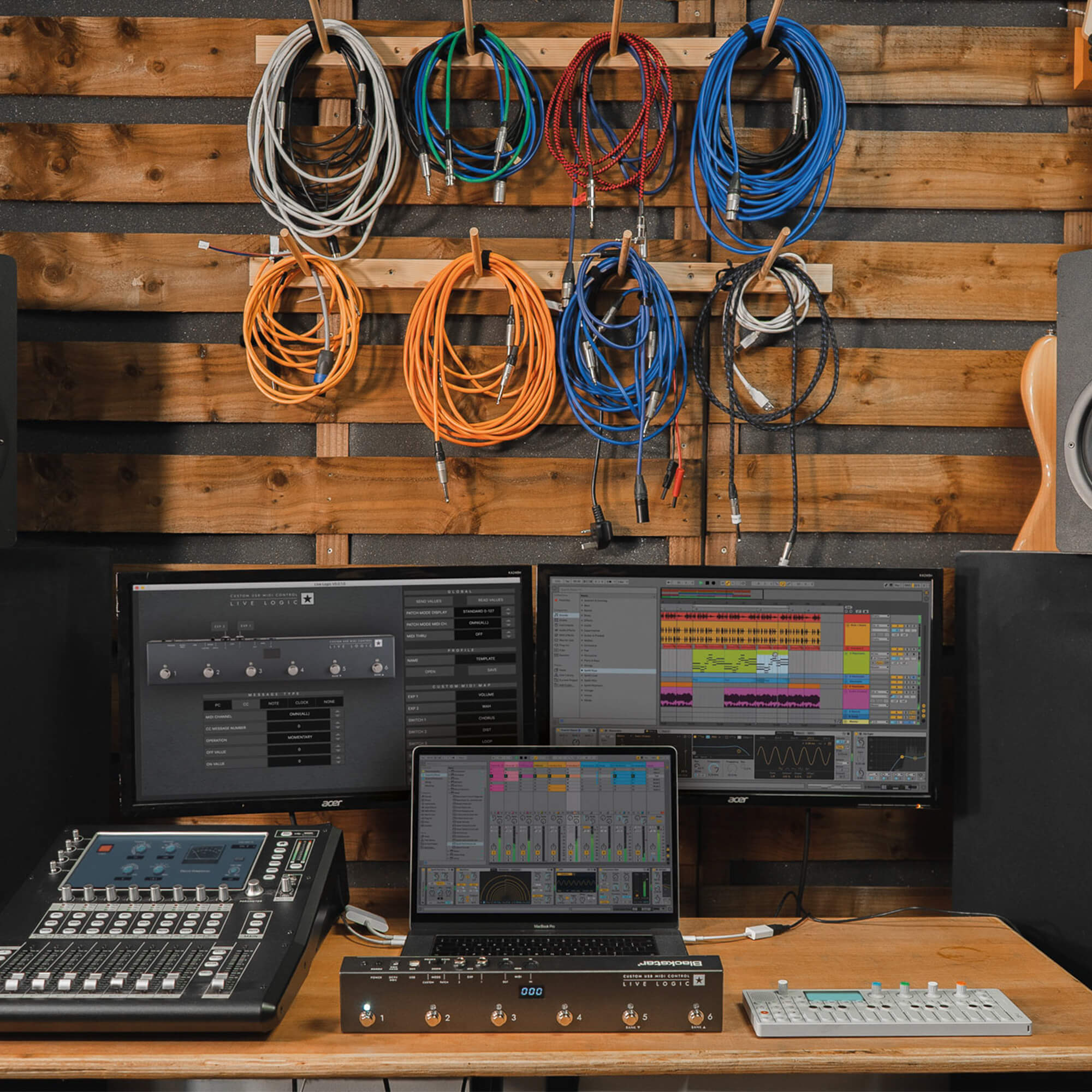 Blackstar Live Logic USB MIDI Controller in recording space