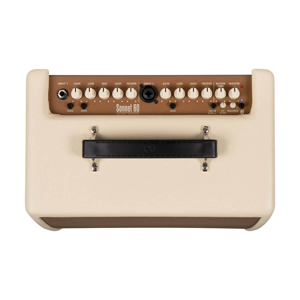 Blackstar Sonnet 60 acoustic guitar amp blonde controls on top