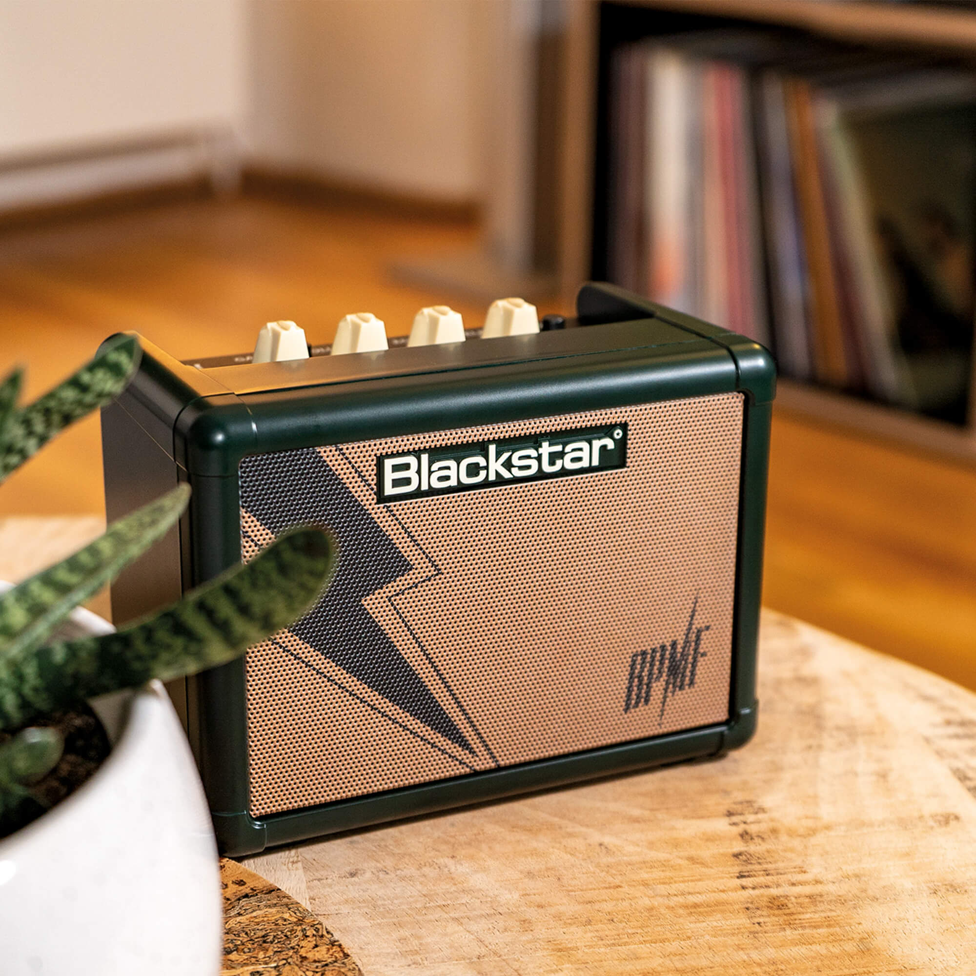 Blackstar JJN Jared James Nichols signature FLY 3 mini guitar amplifier on table