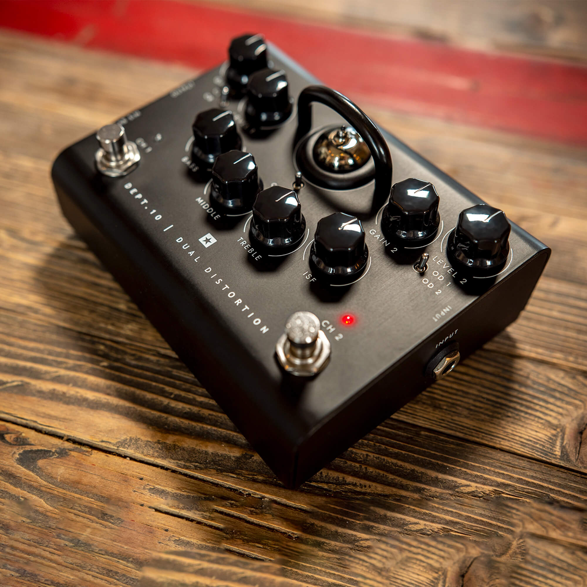 Blackstar Dept 10 Distortion guitar pedal front in black