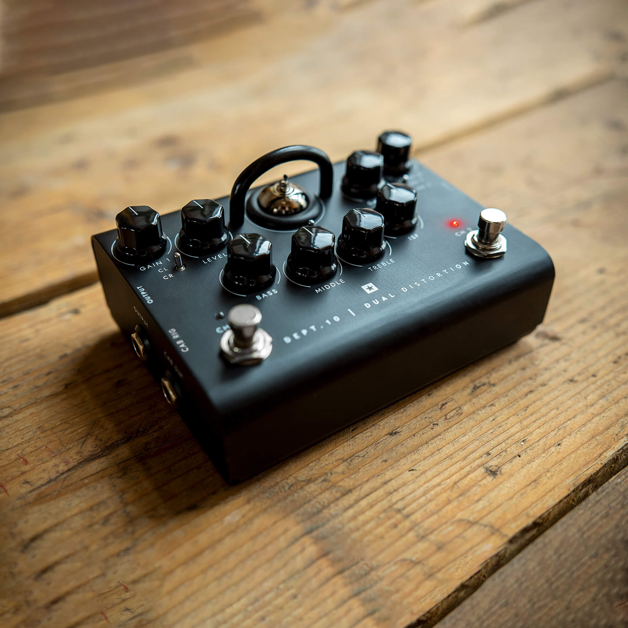 Blackstar Dept 10 Distortion guitar pedal front in black