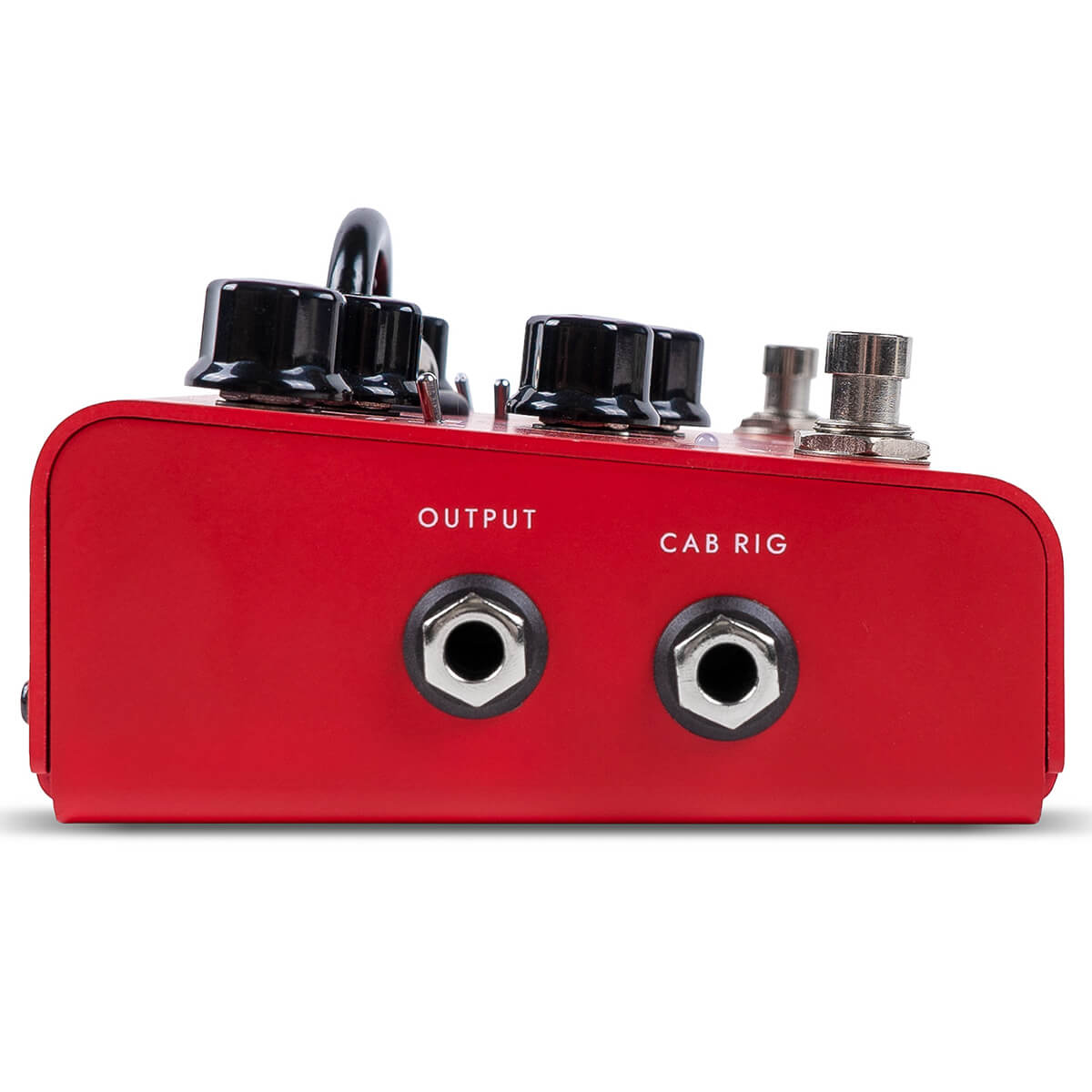 Blackstar Dept 10 Dual Drive guitar pedal side in bold red
