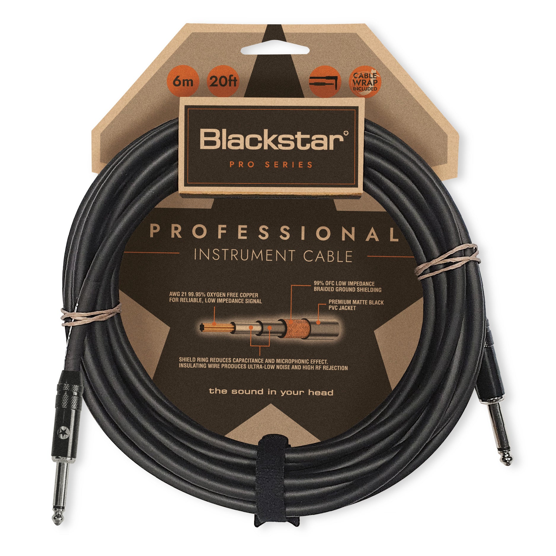 St Pro Instrument Blackstar 20ft Pro Series Instrument Cable