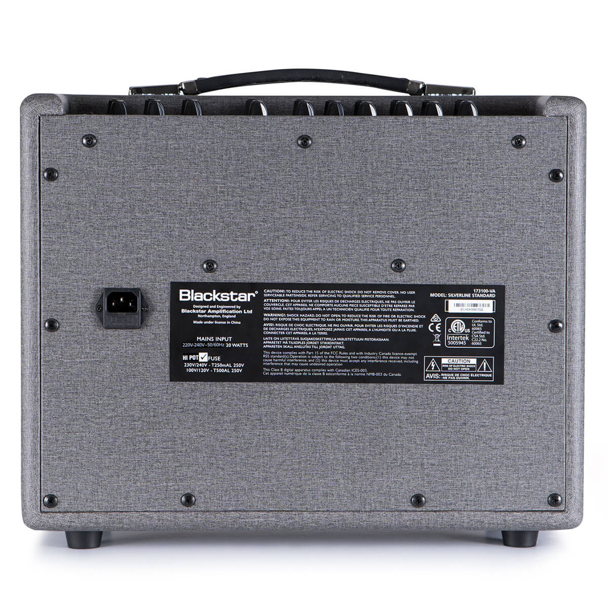 Blackstar Silverline Standard guitar amp rear