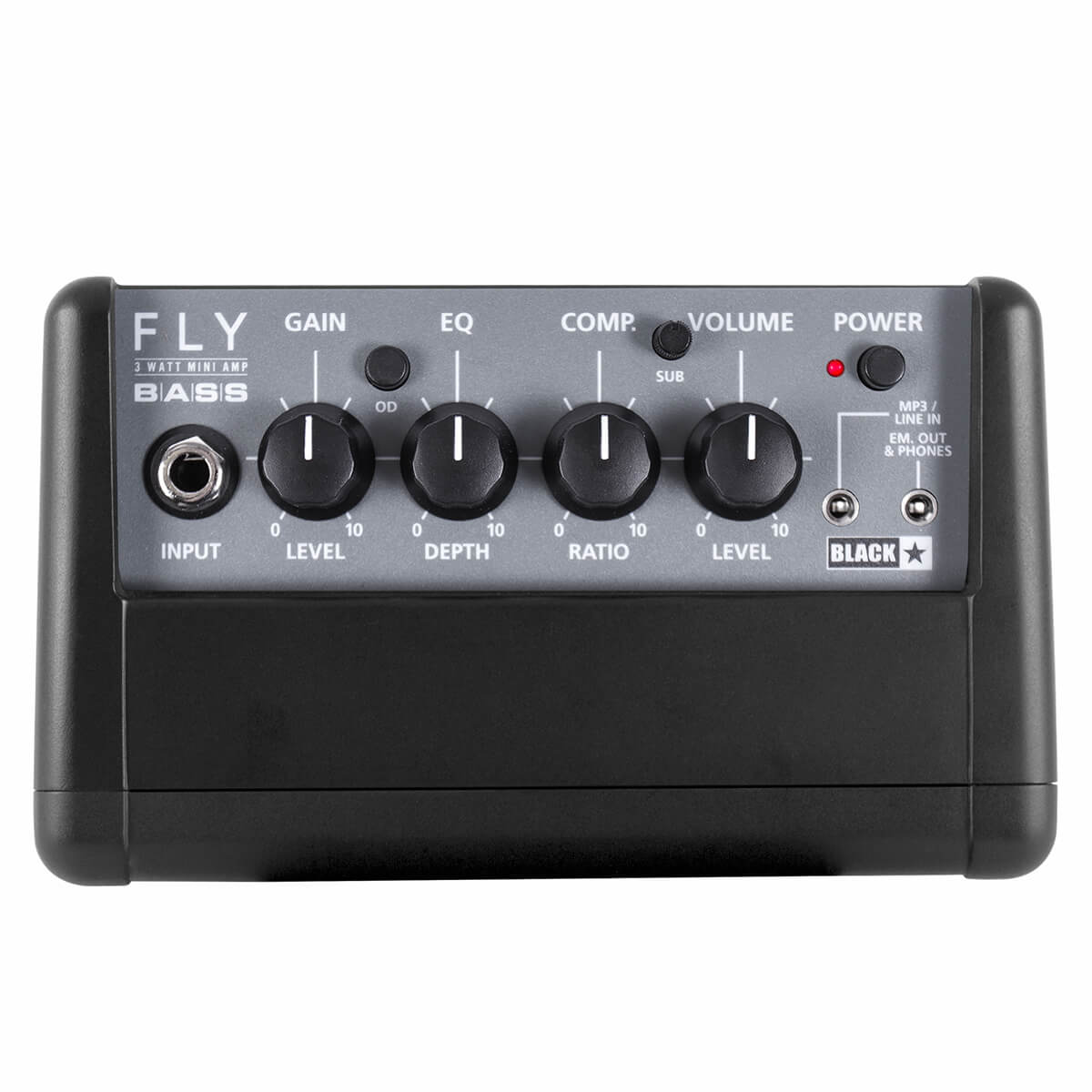 Blackstar Amps FLY 3 bass mini amplifier controls