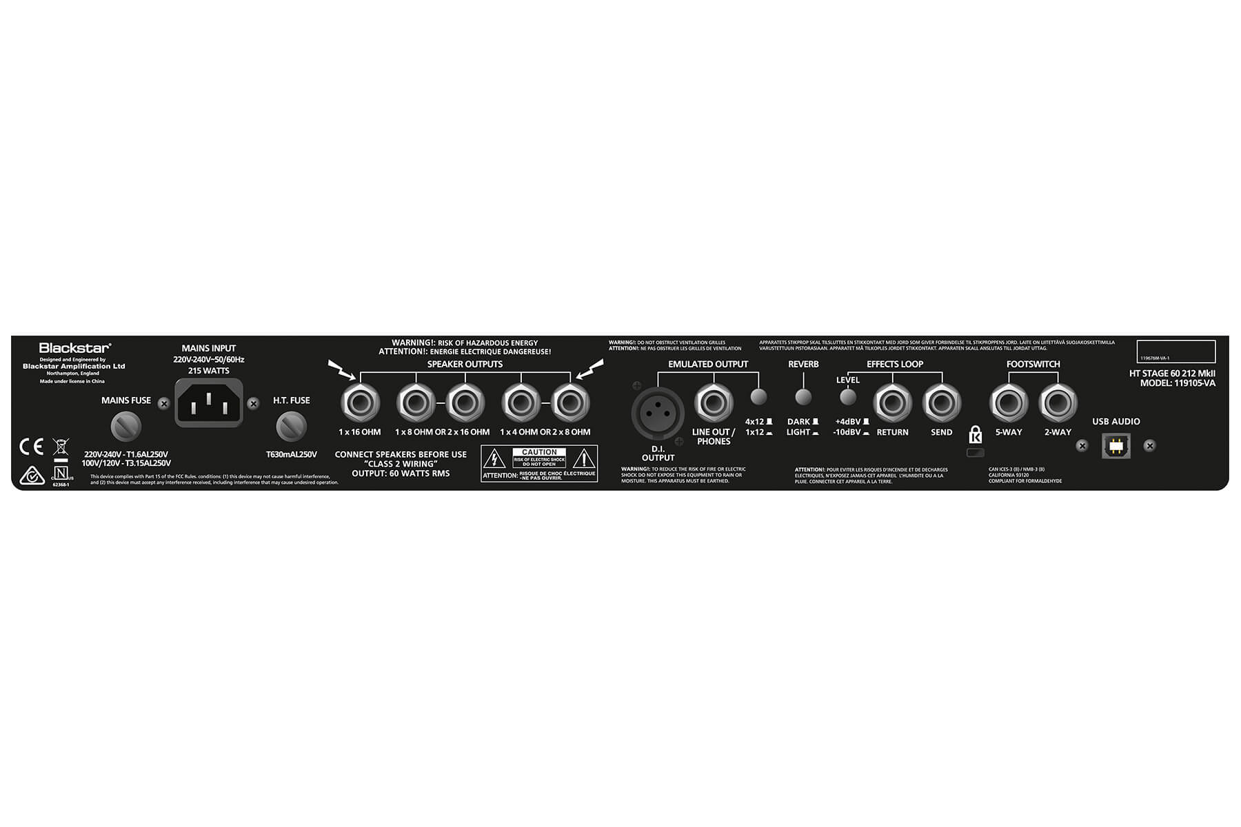HT Stage 60 212 MkII 60 2x12 Combo Amp (Certified Refurbished)