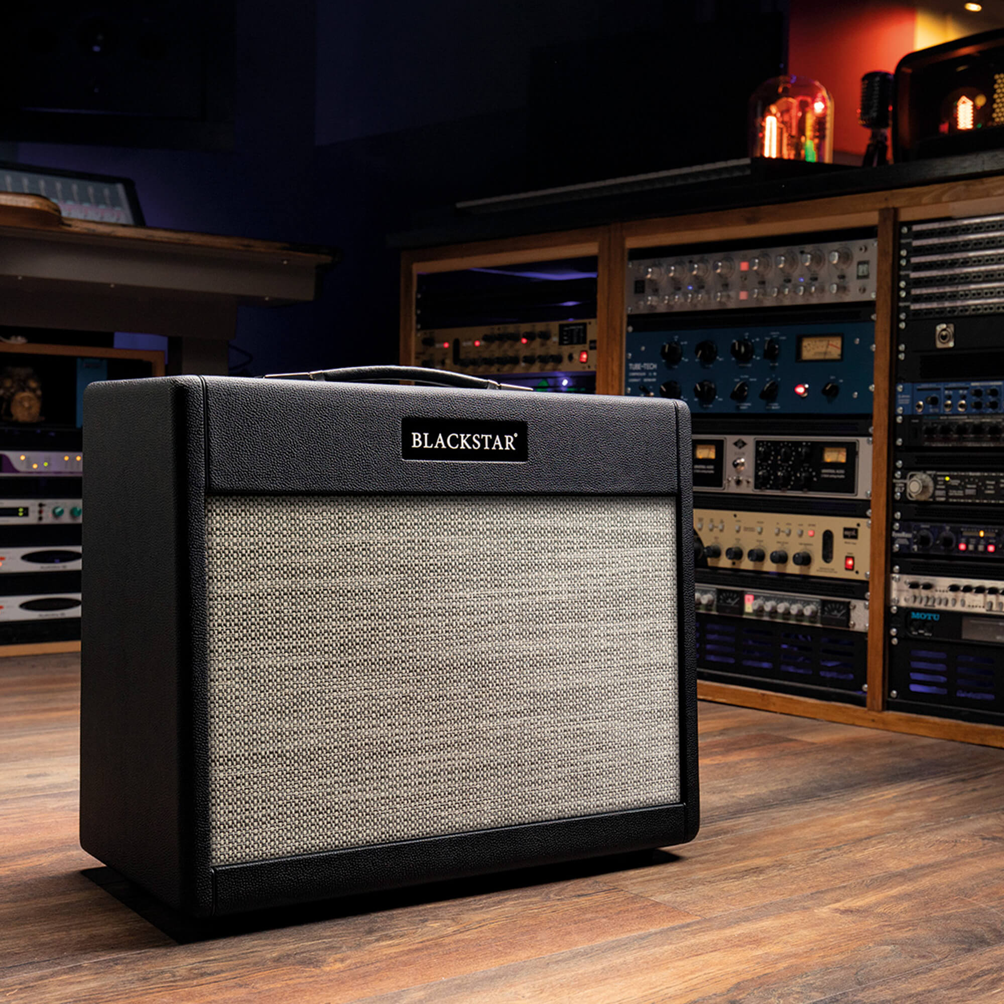 Blackstar Amps St. James 50 6L6 Combo guitar amplifier in recording studio