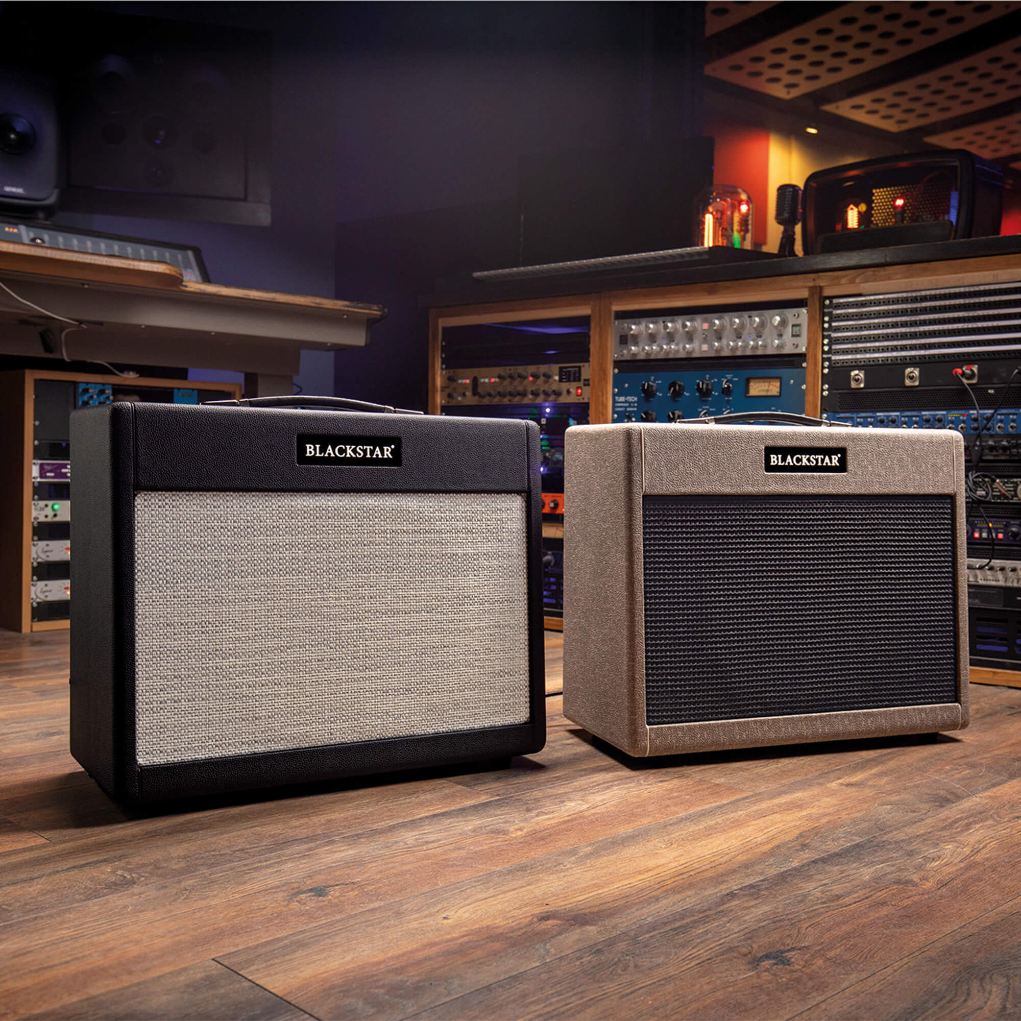 Blackstar Amps St. James 50 Combo guitar amplifiers in recording studio